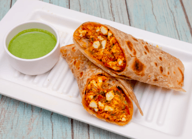 Paneer Egg Bhurji Wrap Recipe