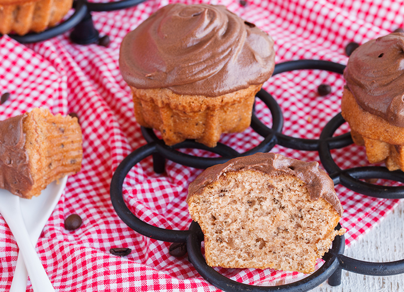 Oat Muffin Recipe with Butter Spread